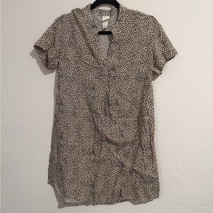 H&M Black and White Patterned Dress